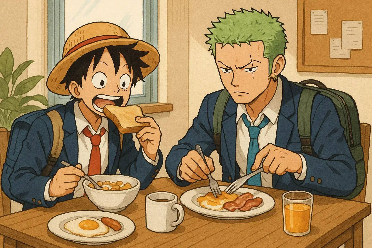 illustration for breakfast