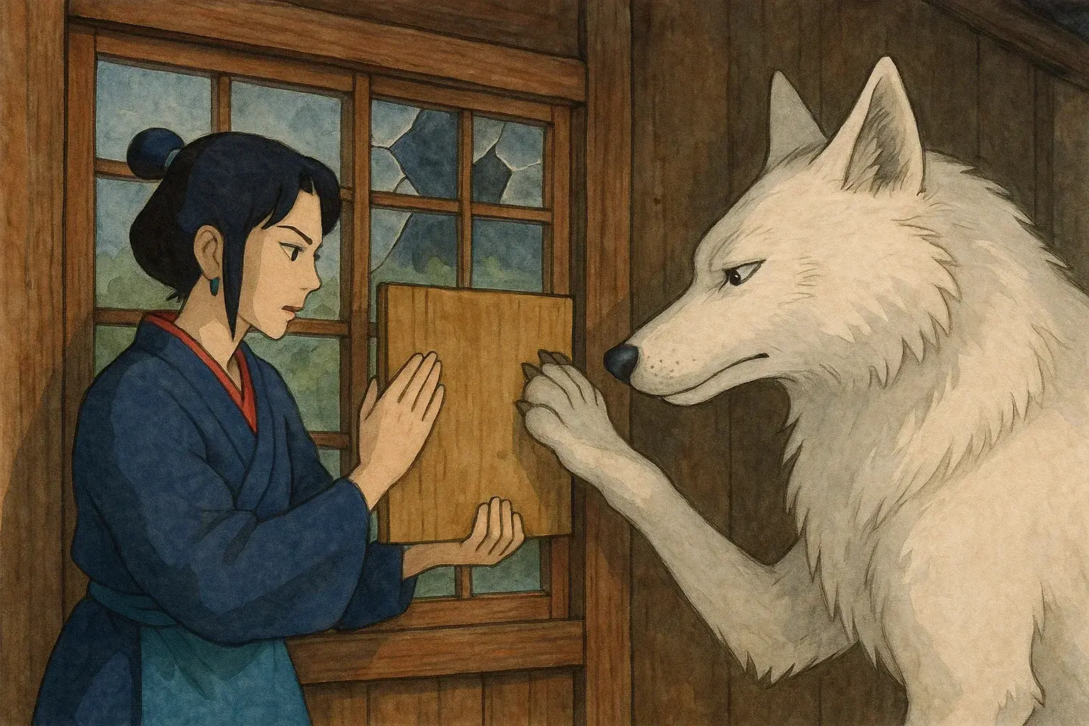 illustration for window