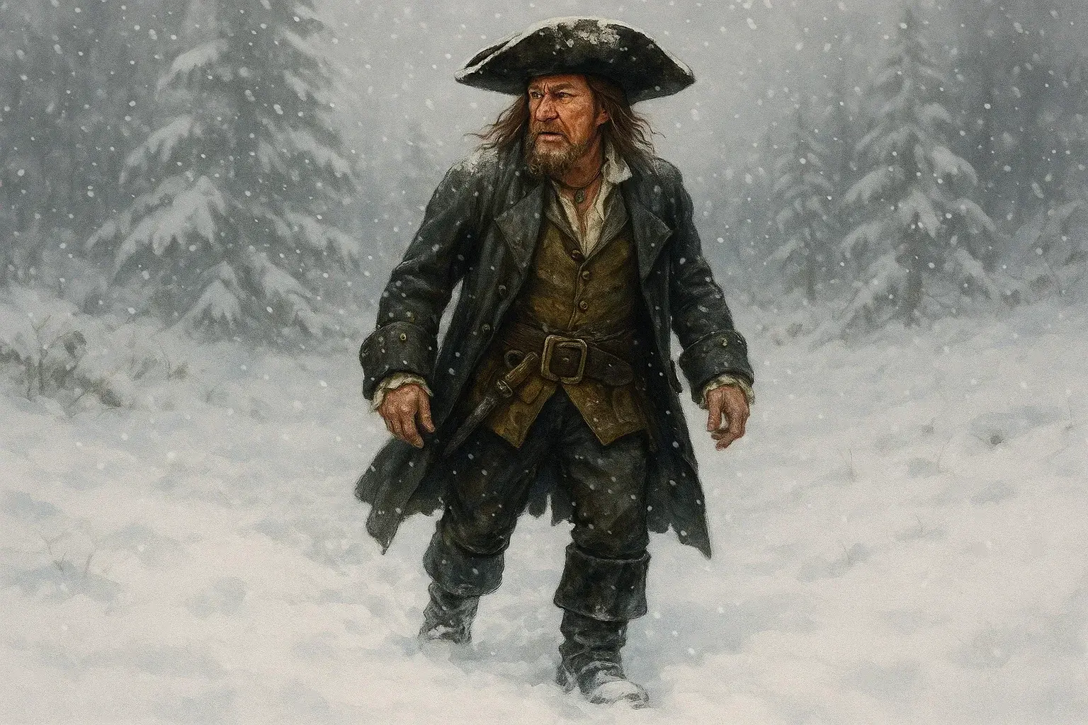 illustration for snow