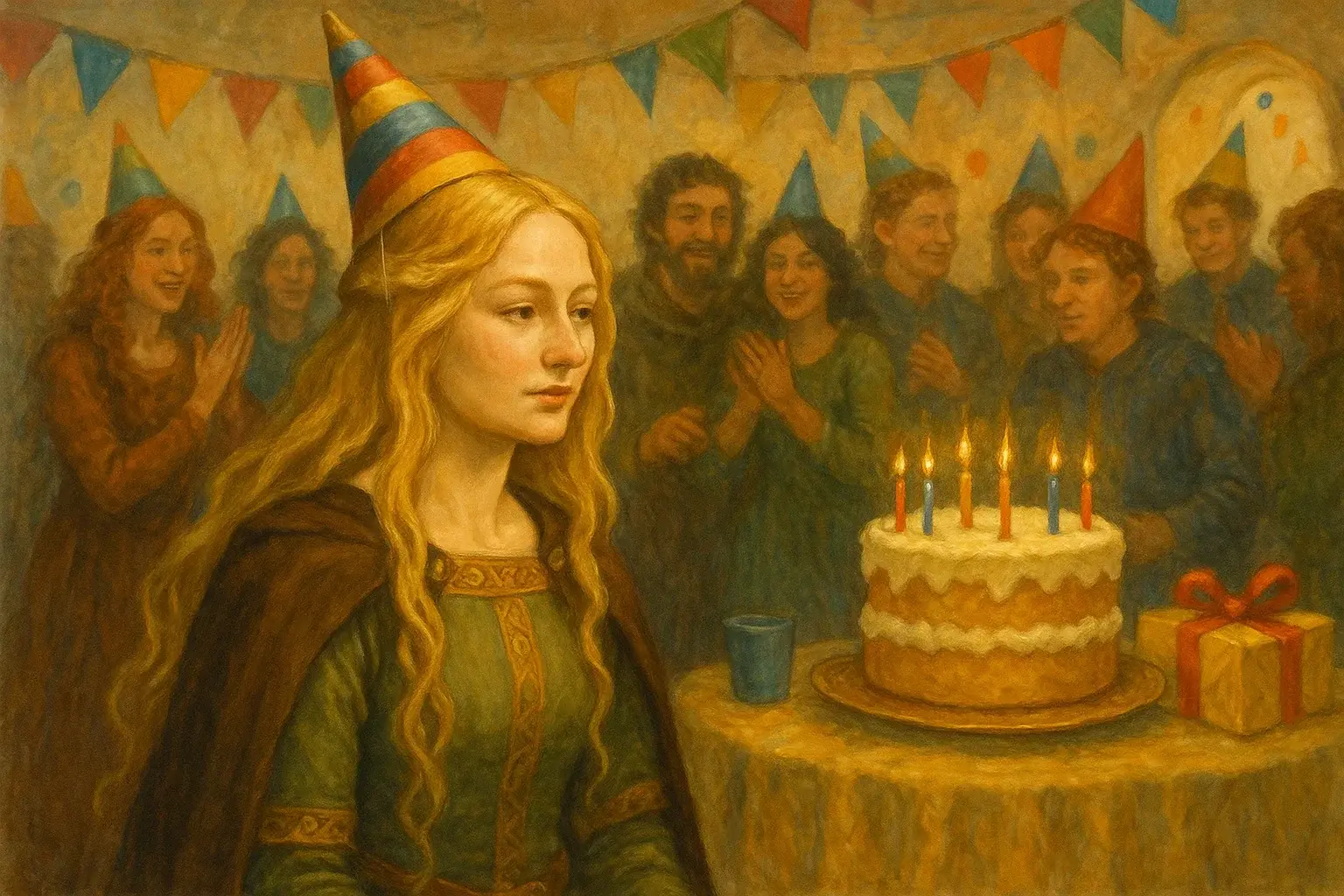 illustration for party