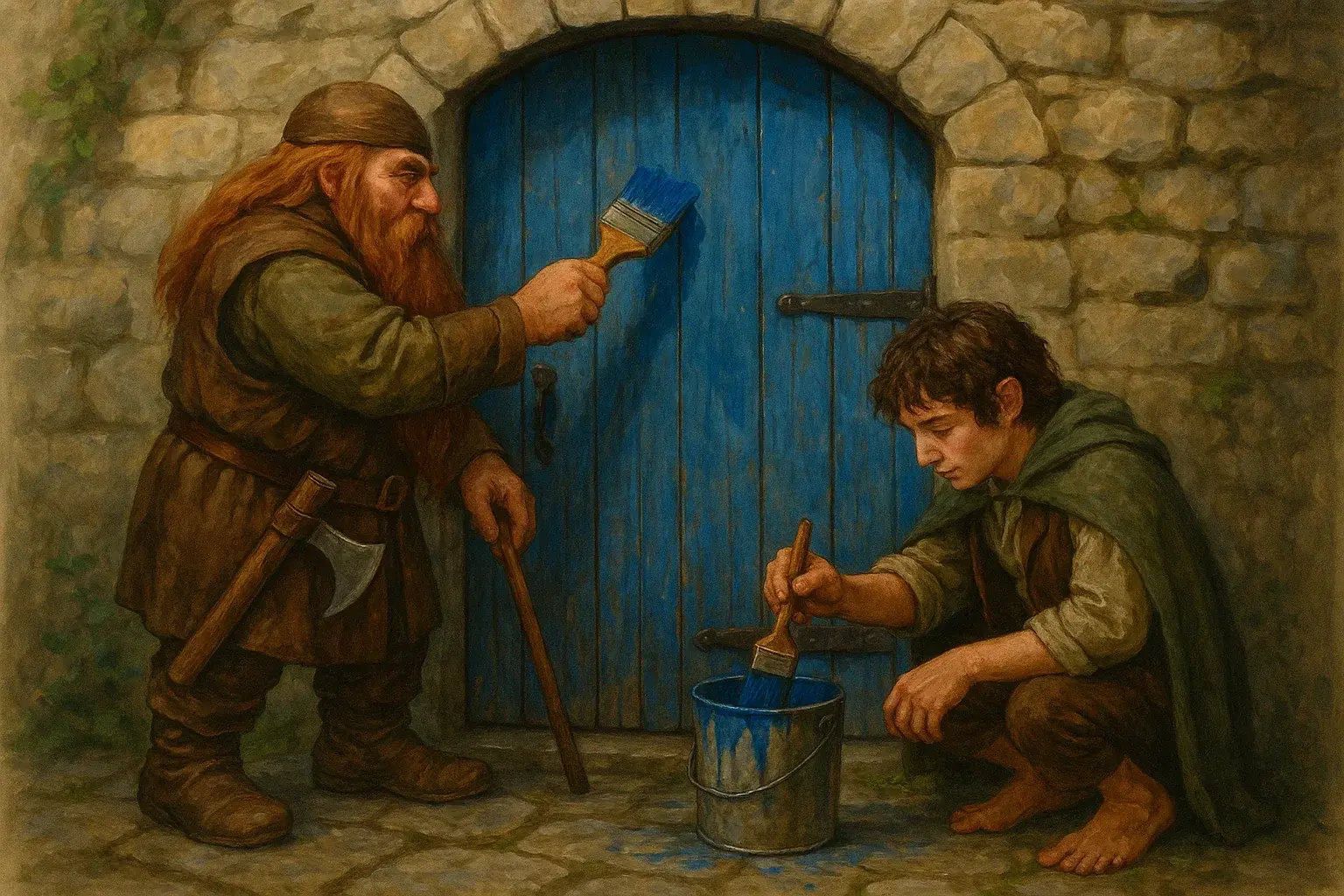 illustration for door