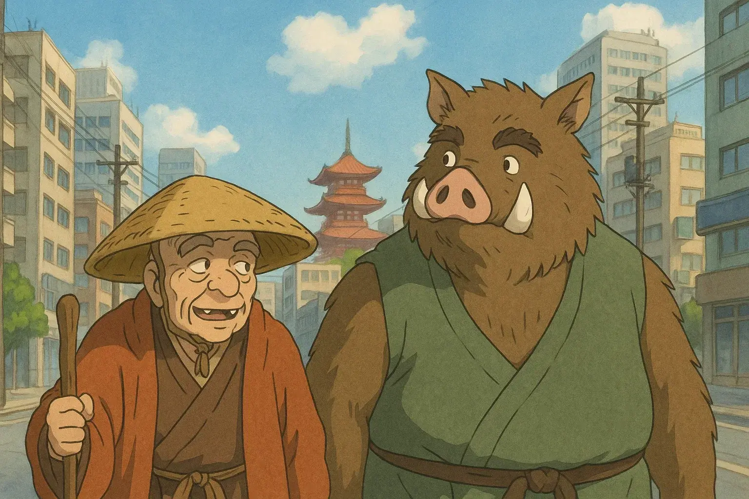 illustration for city