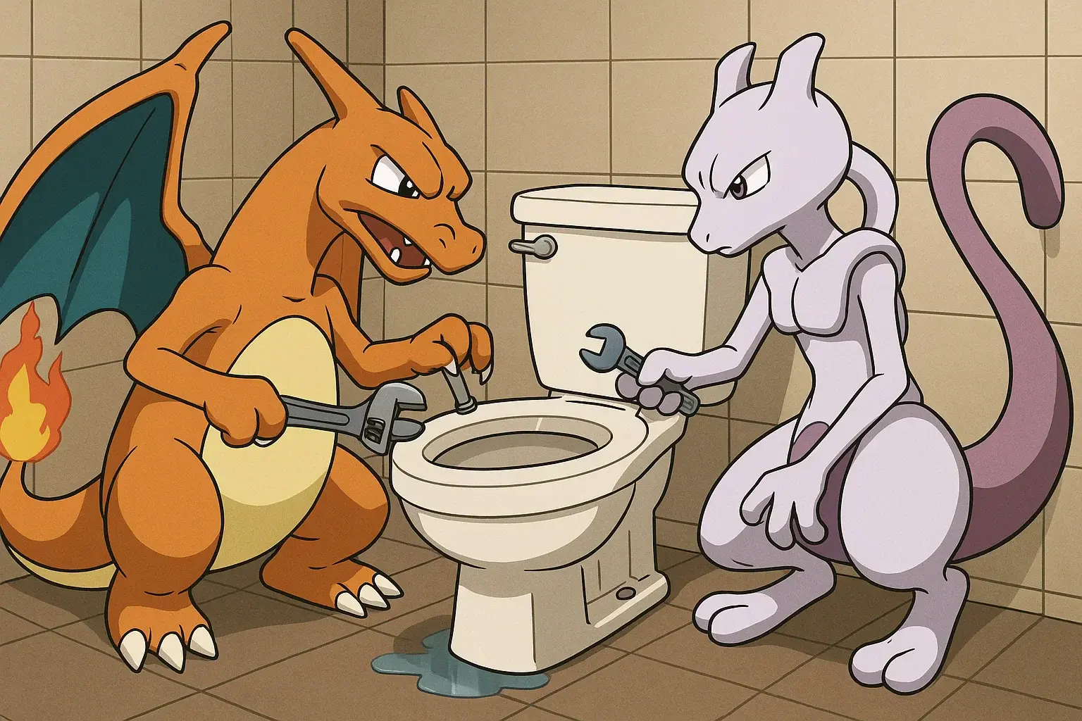 illustration for toilet