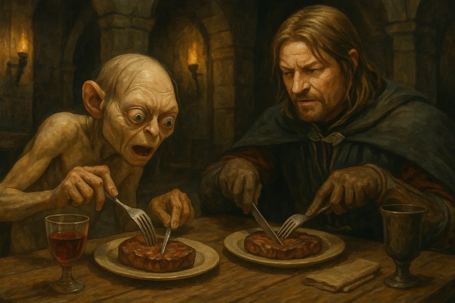 illustration for steak