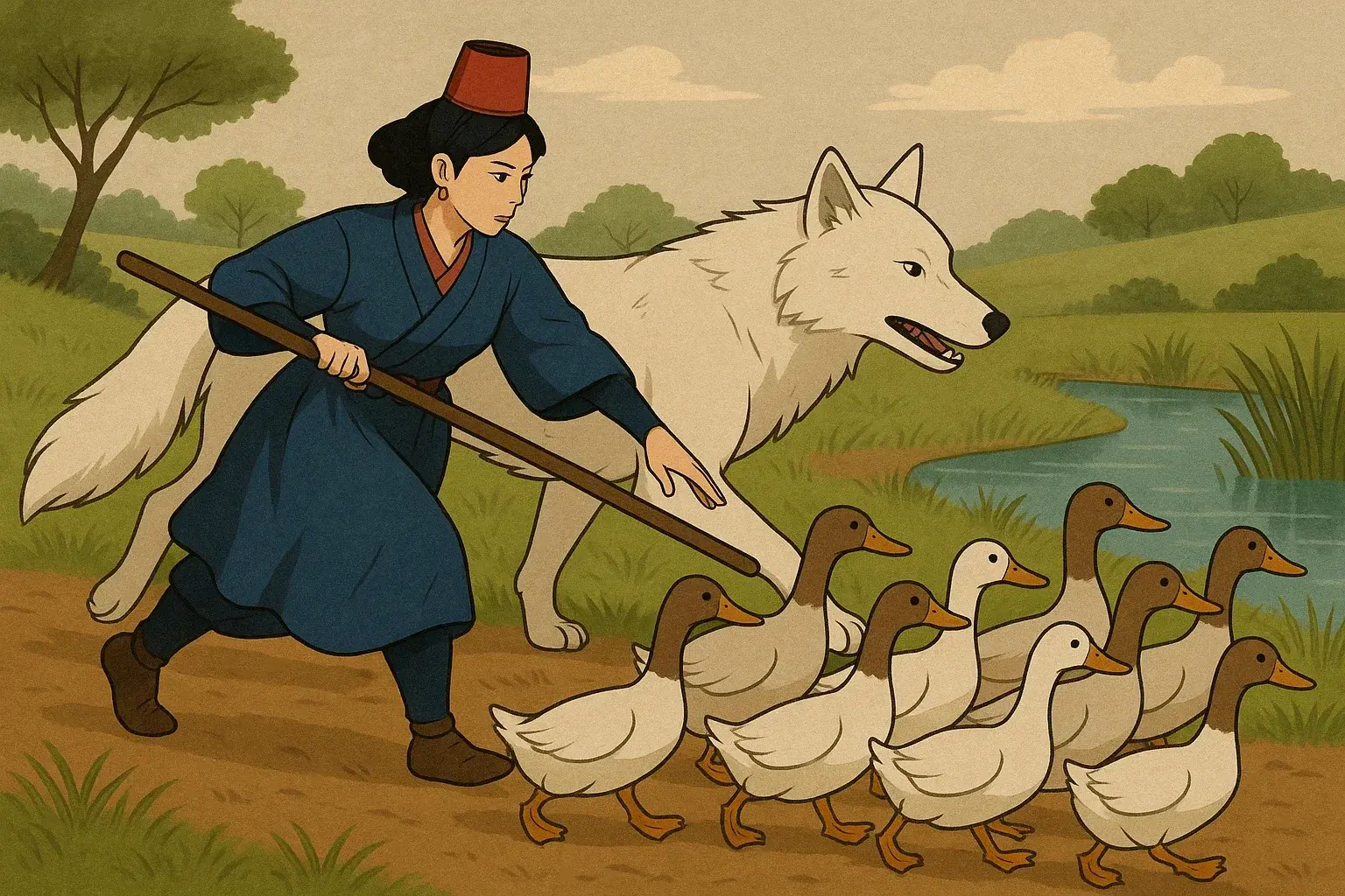 illustration for herd